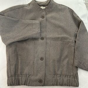 NWOT Max Studio Women's Brush Knit Bomber Jacket, Size XL